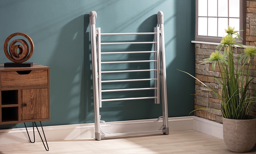 Image 2: Folding Electric Clothes Airer