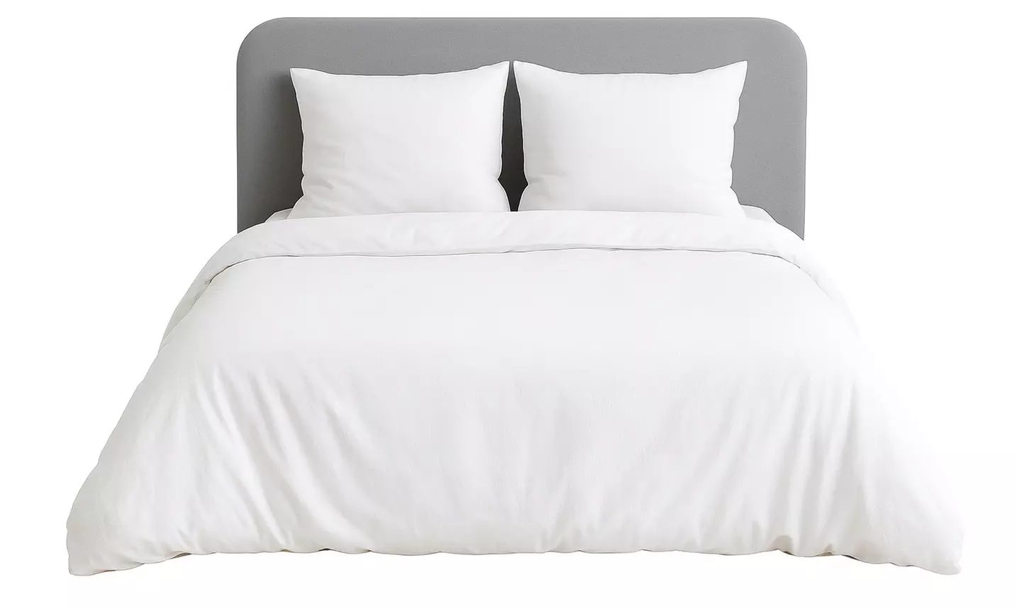 Parure de lit "Uni" micro lavée