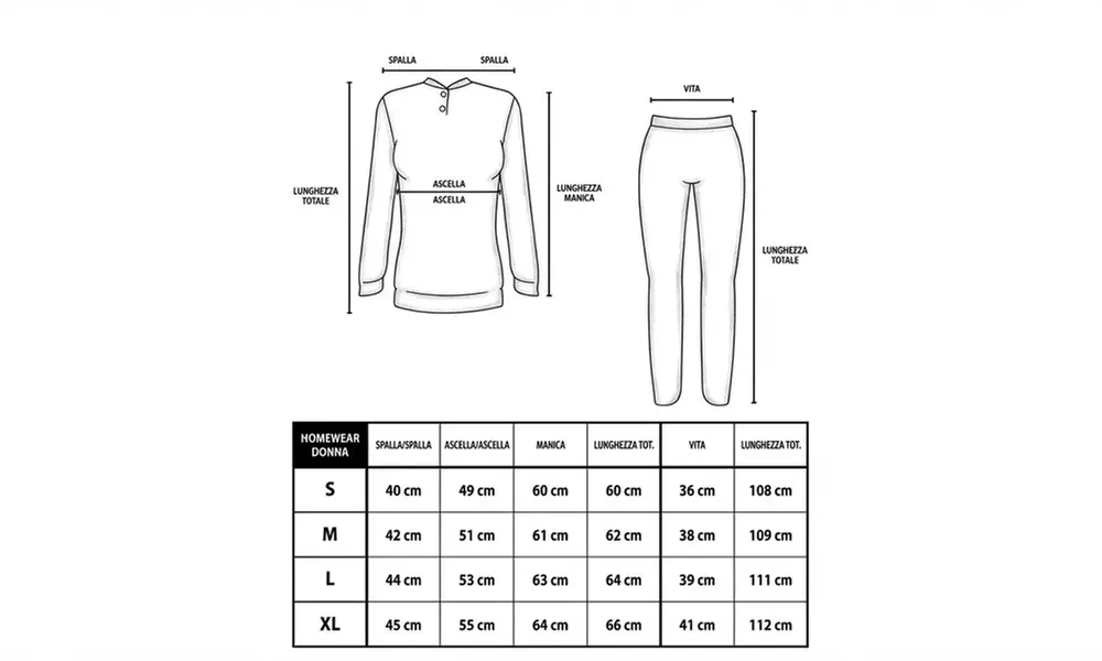 Pigiama da donna Givova in cotone