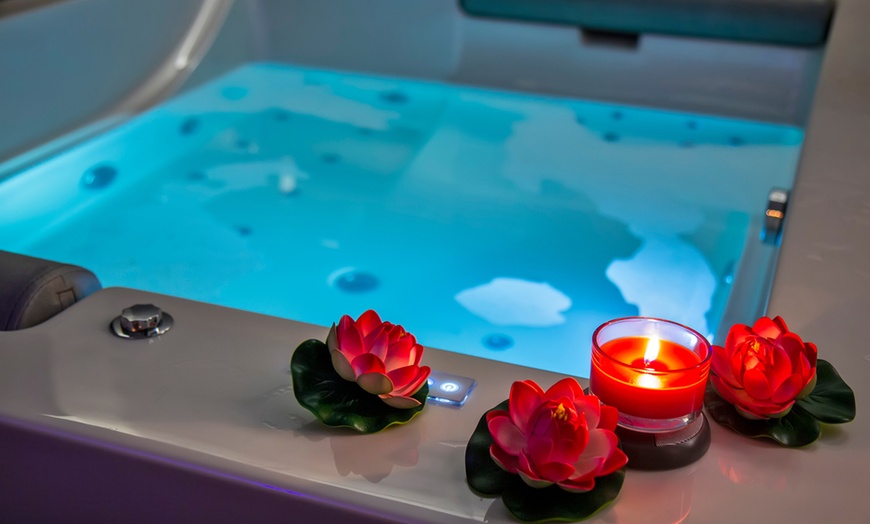 Image 1: Revitalise with Relaxing Hot Tub with Optional Full Body Spa Treatment