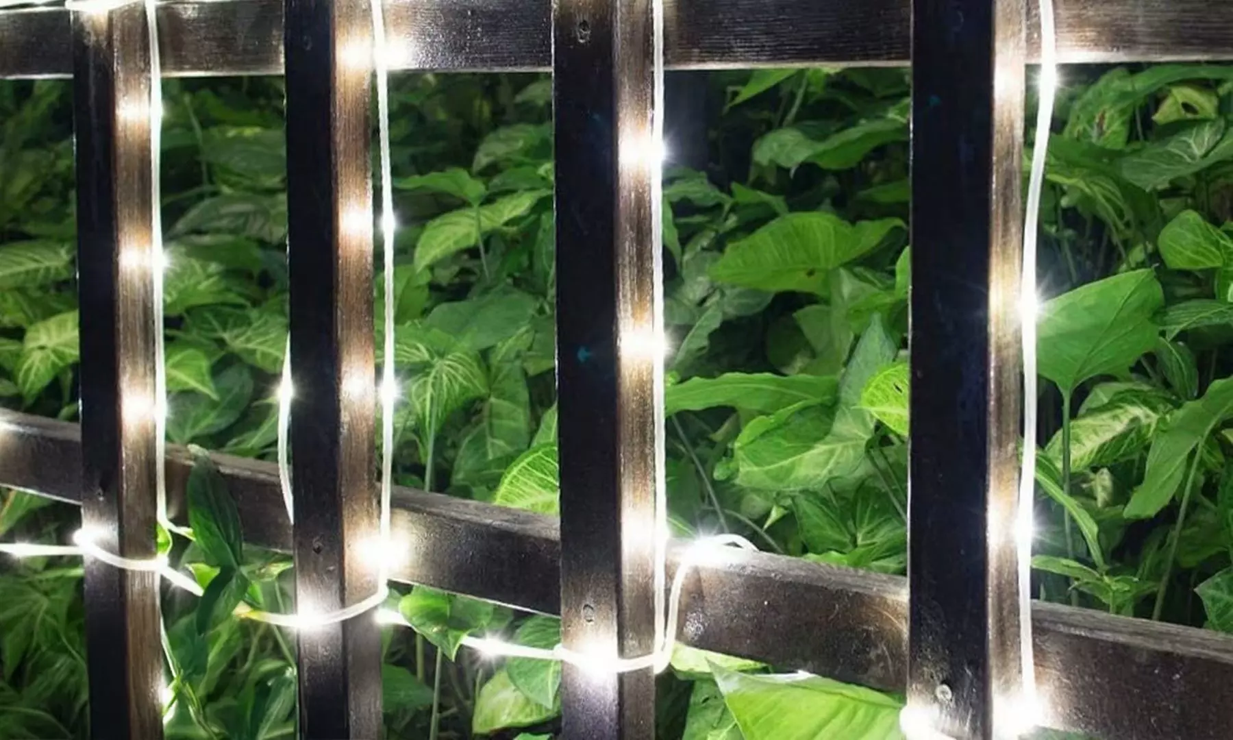 2 Pack Solar String Lights Outdoor Rope Lights 8 Modes 200 LED Solar Fairy Light