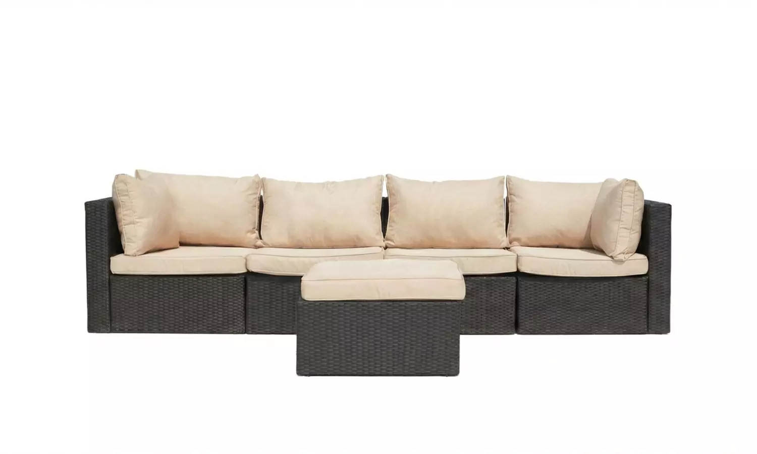 Salon de jardin modulable Kocoon 5 places en résine tressée