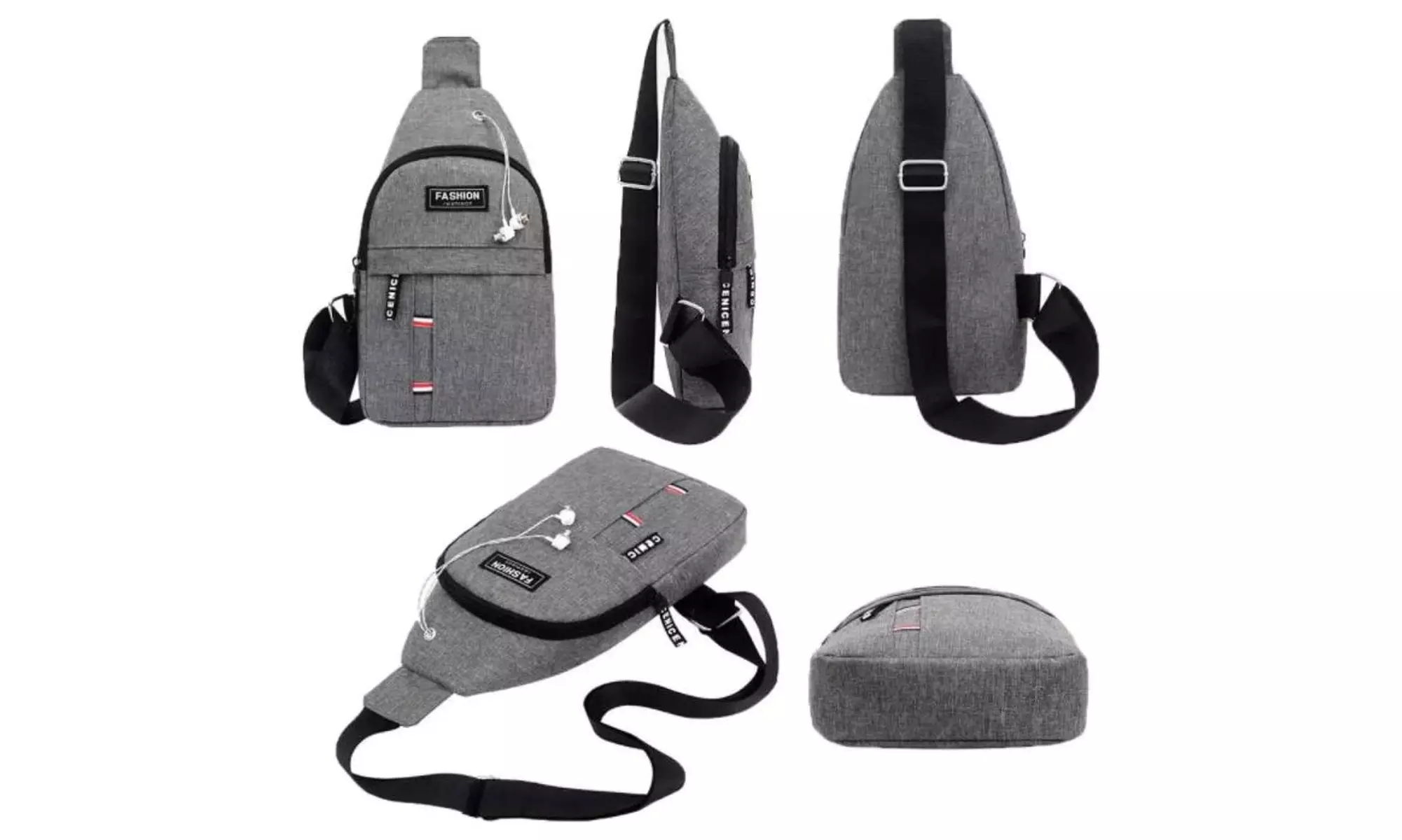 Minibandolera de viaje resistente al agua con correa ajustable