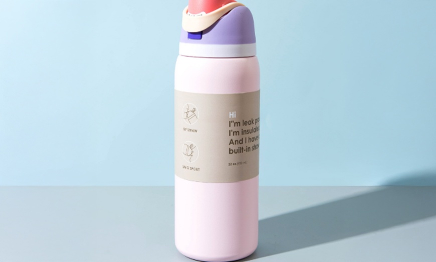 Image 5: 24-Ounce Insulated Stainless Steel Water Bottle