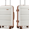 Image 4: KONO One or Four Piece Colorful PP Hard Shell Suitcase With TSA Lock
