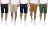 Men's Flat-Front Slim Fit Cotton Stretch Chino Shorts (Sizes, 30-42)
