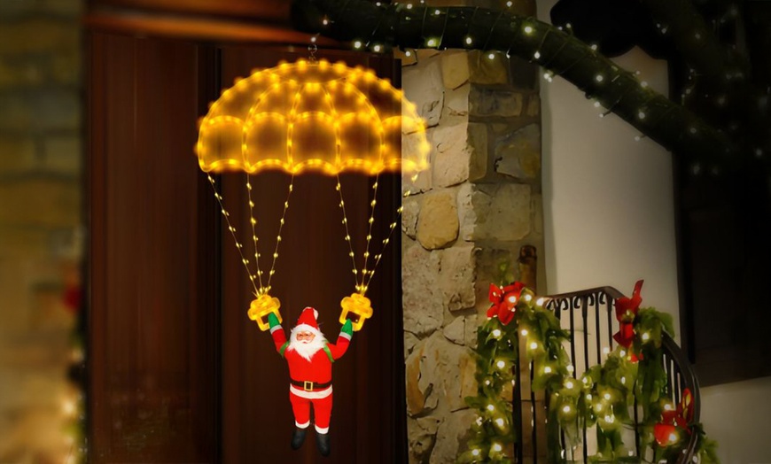 Image 2: Santa Claus Parachute Decorative Light String