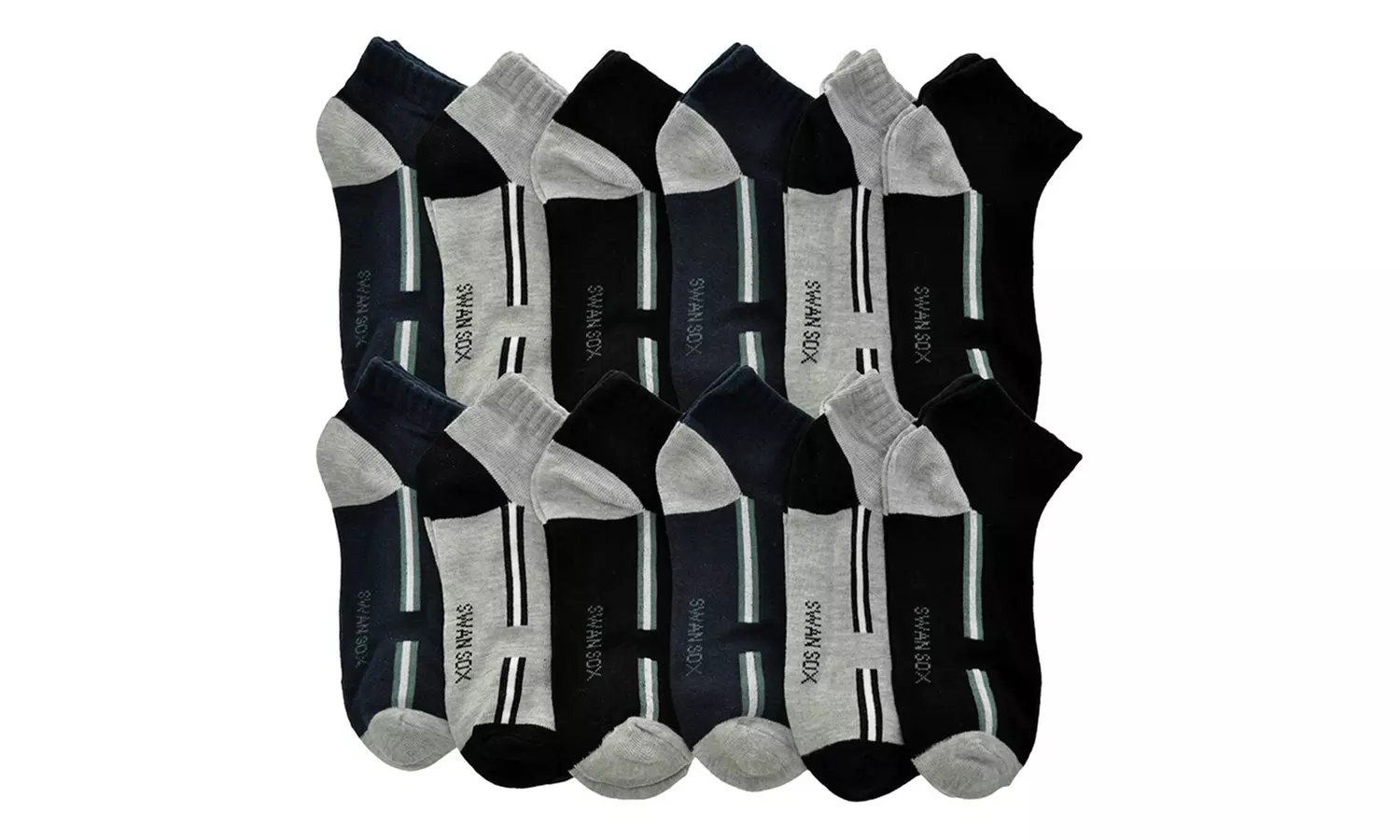 Men's Low-Cut Everyday Essential Socks (12-Pair Pack)