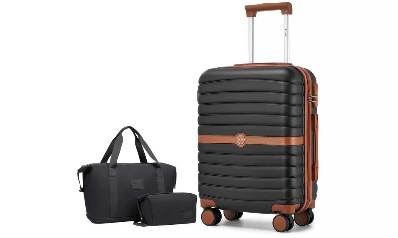 Kono Reisekoffer inkl. Reisetasche und Kulturbeutel