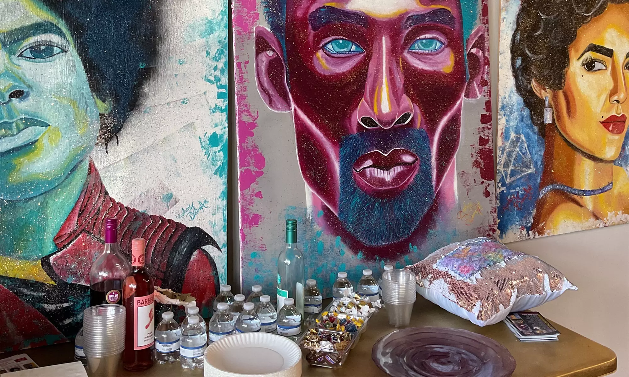 VIP 90s R&B Karaoke Painting Night: Wine, Snacks & 13inx19in Art Print