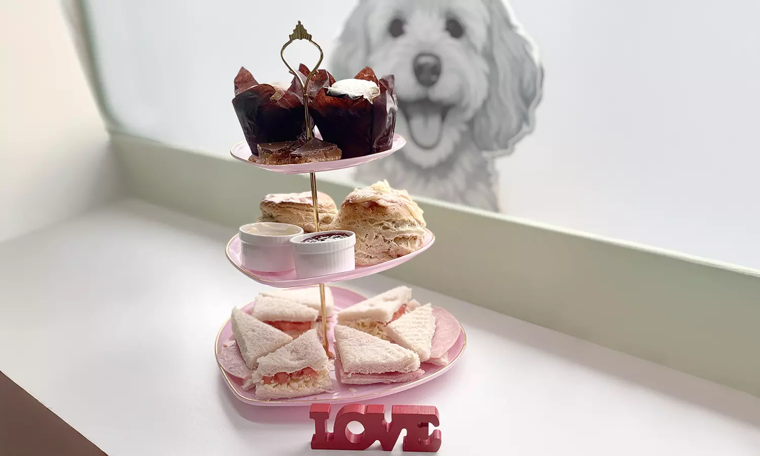 Dog-Friendly Cafe Entry & Afternoon Tea for Two or Four with Cuddles