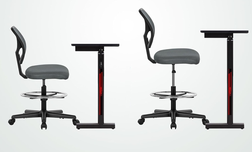 Image 12: Vinsetto Ergonomic Mesh-Back Chair