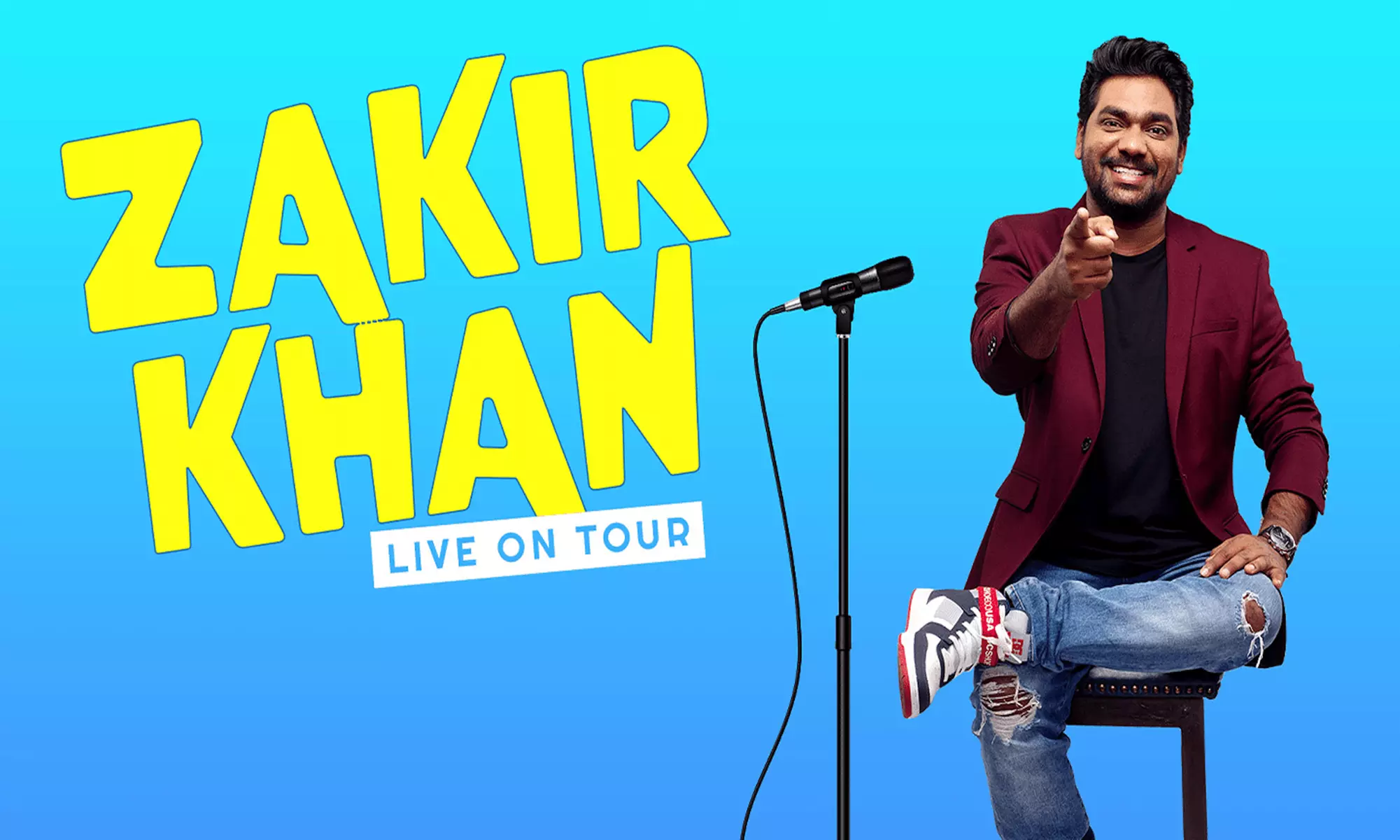 Zakir Khan Live on September 29 at 7 p.m. - Primary Image