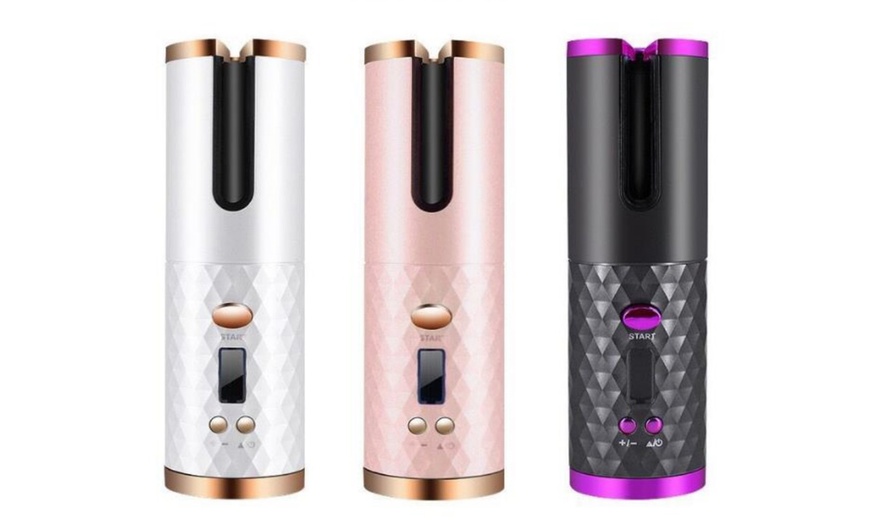 Image 1: Cordless Rechargeable Hair Curler 