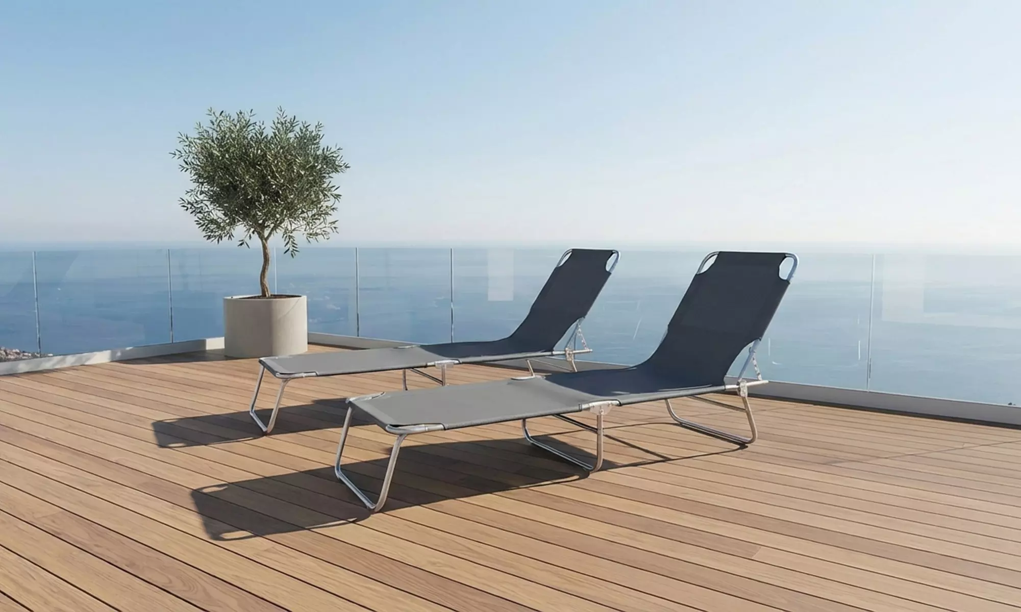 Coppia di lettini prendisole Valparaiso