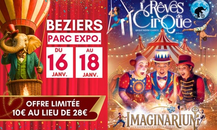 1 place en Tribune d'Honneur pour « Rêves de Cirque » à Béziers : 16 janvier 2026 à 18h00 - « Rêves de Cirque » du Teatro Circo Classico à Béziers