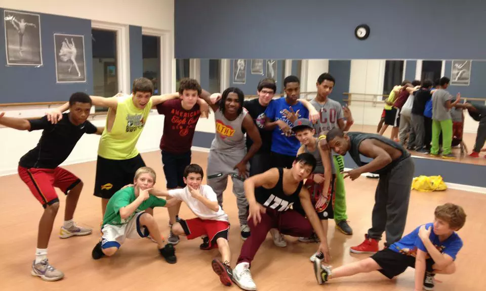 4-Week Jazz, Hip-Hop Crew, and Tumbling Class for Boys at Shaker Dance Academy (48% Off). Two Options Available. - Primary Image