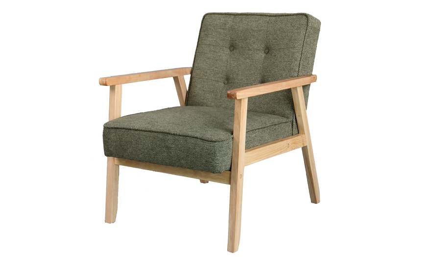 Image 21: Sillón con acolchado suave o de rizo y patas de madera, de Doosense