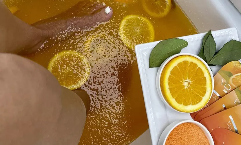 Refresh Your Feet: Citrus Renewal, Routine Reset,/ Waterless Pedicure
