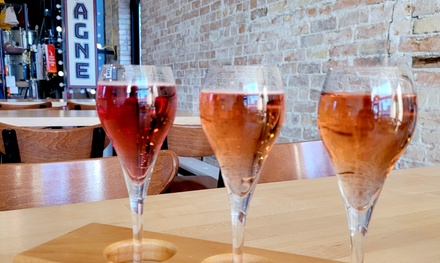 Two Flights of Wine plus a Cheese or Charcuterie Board - Mousse Sparkling Wine Co