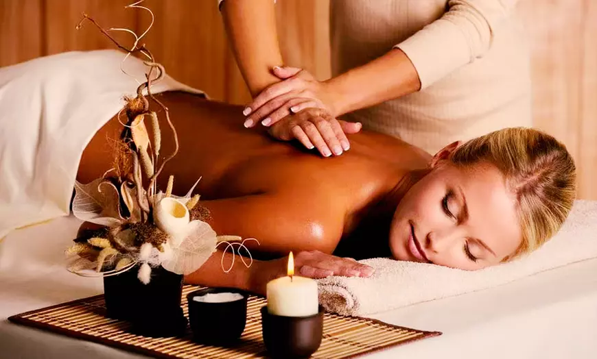 Image 1: 60-Minute Blissful Escape (30-Min Aromatherapy & Aqua Facials) & More