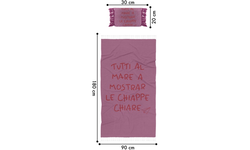 Image 21: Telo mare in spugna con pochette