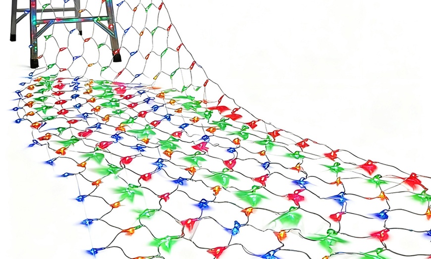 Image 2: LED-Netzlichter mit Solarpanel