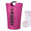 Image 18: 90L Large Laundry Basket Mesh Laundry Wash Bags for Socks Underwear Hosiery Bras