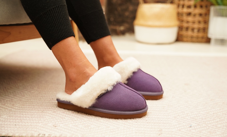 Image 26: Redfoot Ladies Sheepskin Slippers