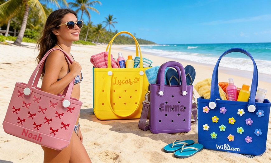 Image 6: Custom Beach Bags from Justyling - Perfect Gift (Up to 82% Off)