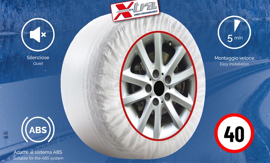 Image 2: Calze da neve X-Tra Polar Gripper omologate per auto