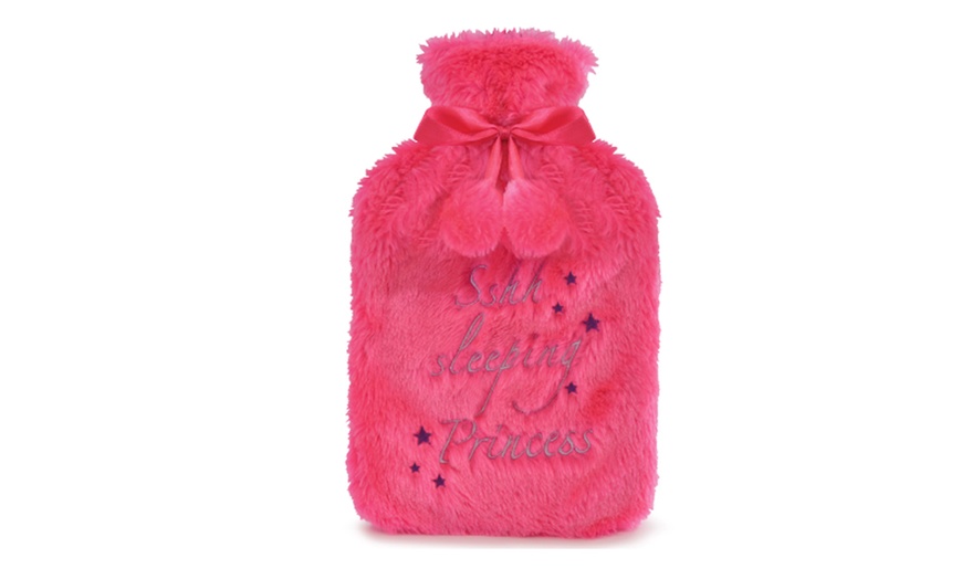 Image 7: Pom Pom Hot Water Bottle