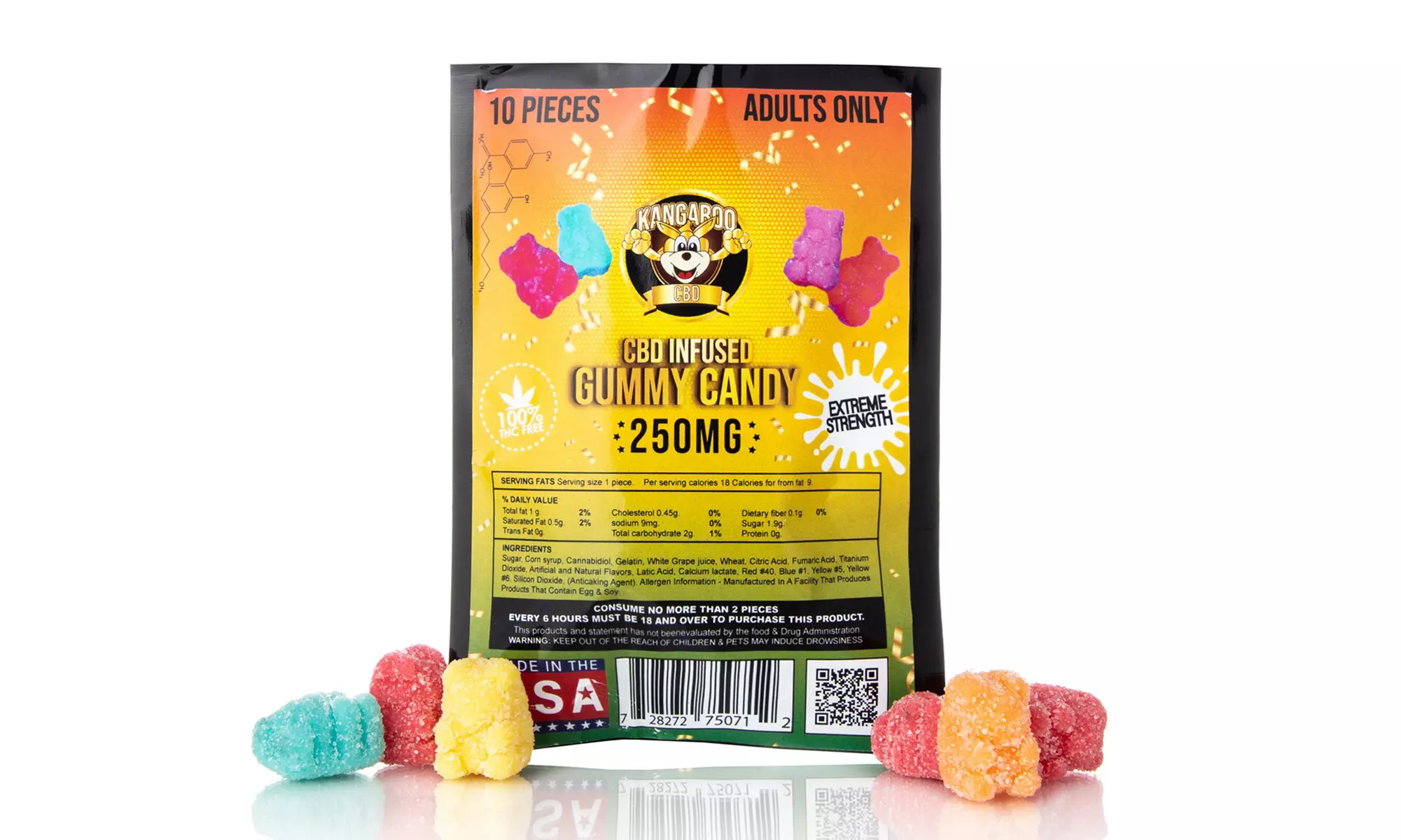 Groupon Exclusive High Potency CBD Infused Gummy Bundles (Kangaroo & Sunset)