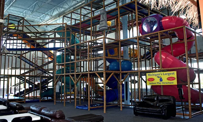 Admission, Bounce Time, and Unlimited Laser Tag for One, Two, or Four at Castaway Play Cafe (Up to 52% Off) - Primary Image
