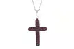 Sterling Silve Cross Necklace With Crystals From Swarovski - Second Medium