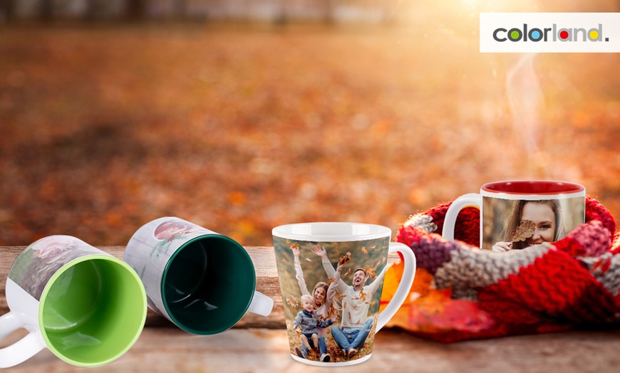 Image 6: Mugs photo personnalisés - Latte, Colorés ou Magic, avec Colorland
