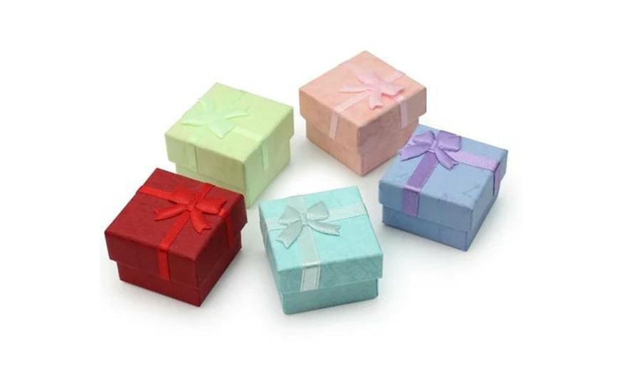 Image 3: Paris Jewelry 14k White Gold Plated 7x7mm Cushion Cut Stud Earrings