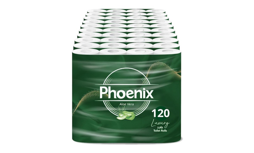 Image 5: 12, 24, 60 or 120 Phoenix Aloe Vera Toilet Rolls