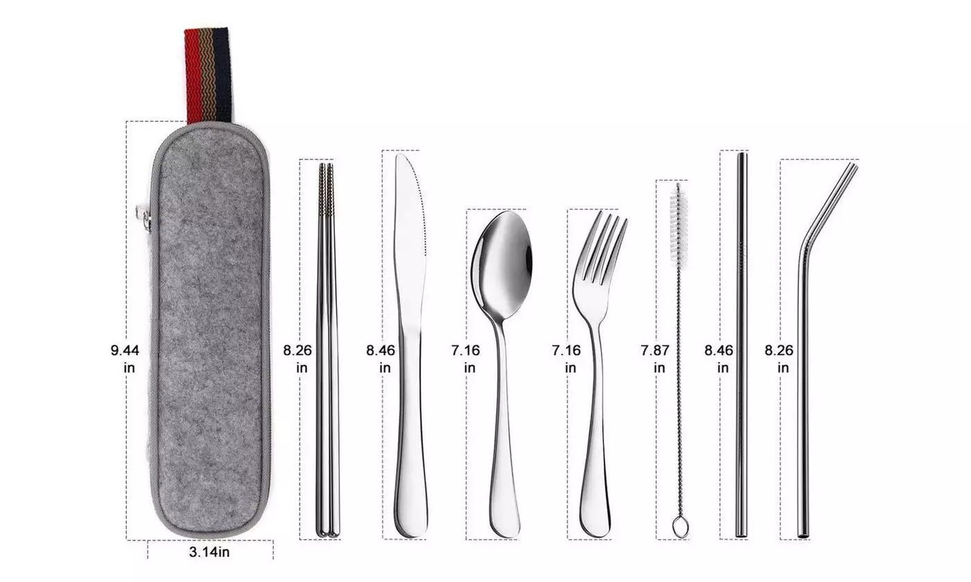 Portable Utensils Silverware Flatware Sets Travel Camping Cutlery Set