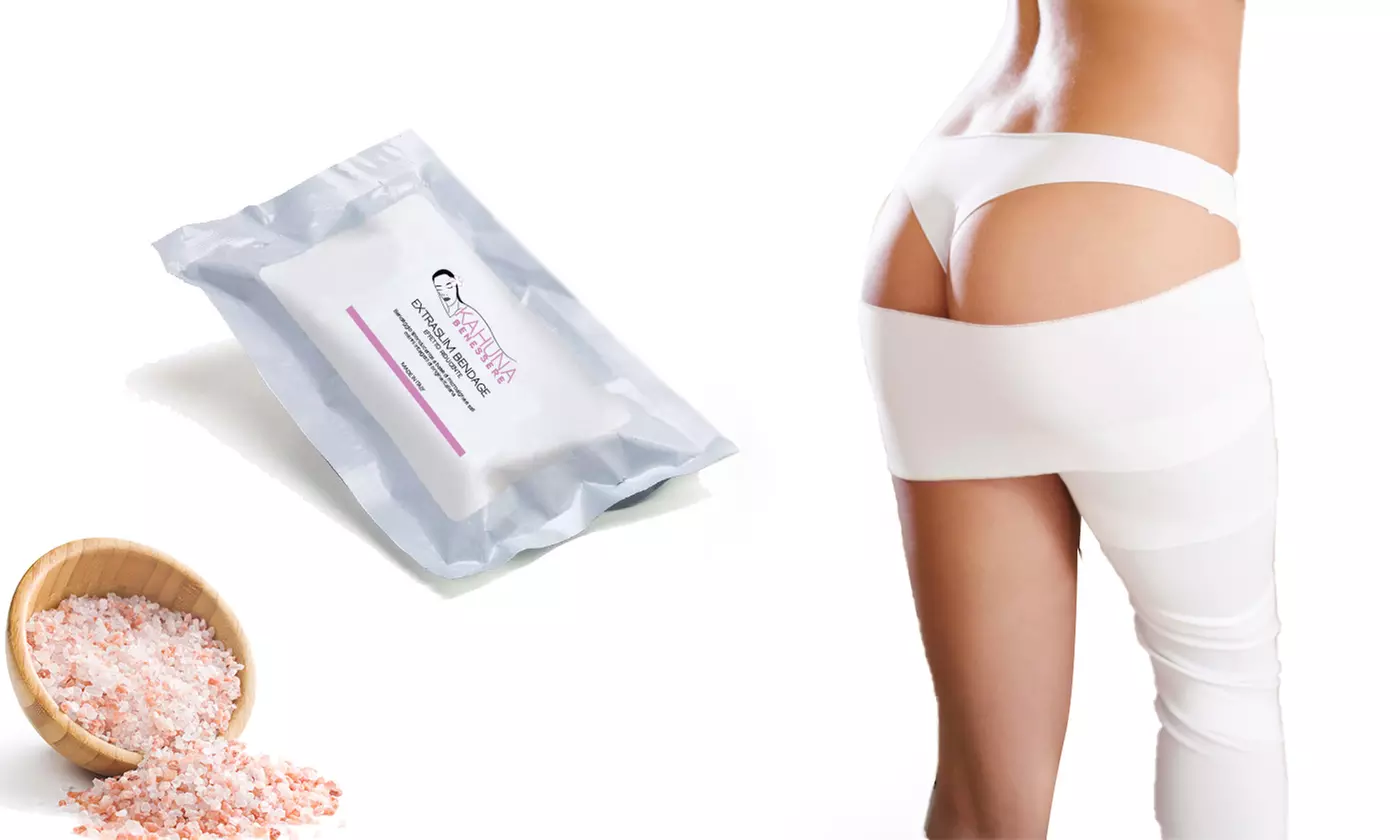 1, 2, 3 ou 4 kits de 2 pansements liporéducteurs à base de microalgues et de sels marins Kahuna Benessere - Primary Image