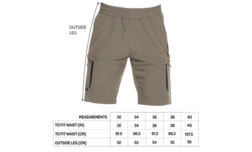 Image 2: Blu Apparel Men's Outdoor/Sports Shorts 