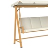 Image 3: Outsunny Three-Seater Swing Bench