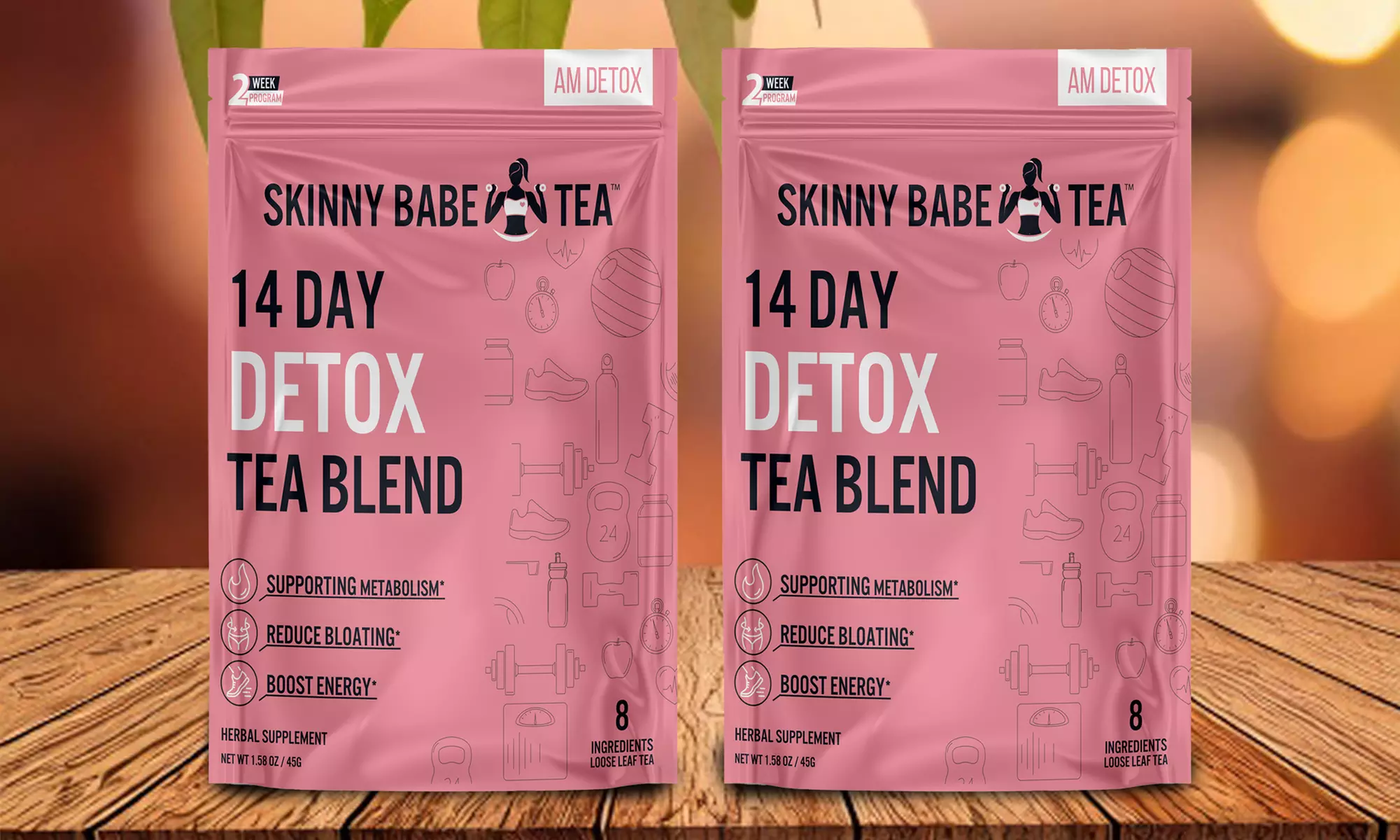 Buy One Get One Free Skinny Babe Detox AM Tea - Primary Image