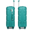 Image 16: KONO Three-Piece PP Hard Shell Suitcases With TSA Lock