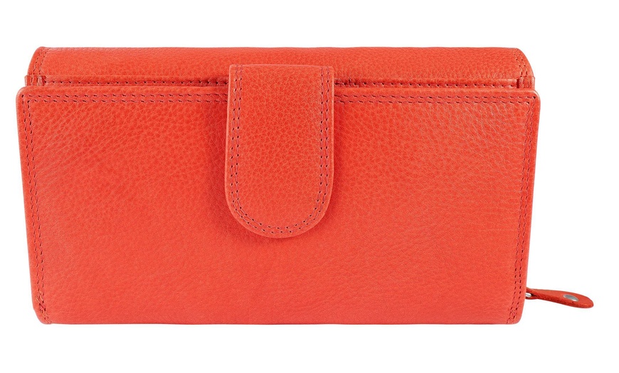 Image 29: Cartera de piel genuina para mujer Leonardo Verrelli