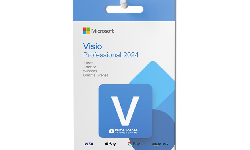 Image 3: Microsoft Visio & Project Pro 2024/2021 Lifetime Licenses Bundle

