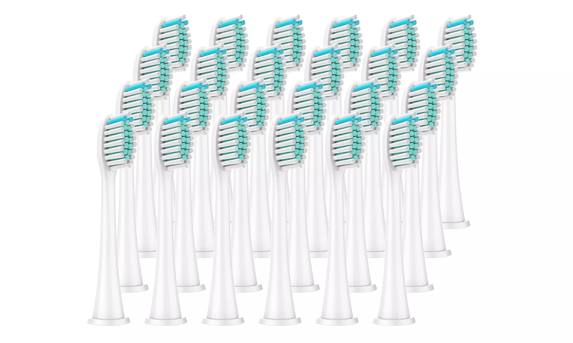12 Pcs Toothbrush Replacement Brush Heads - White (Philips Sonicare Compatible)