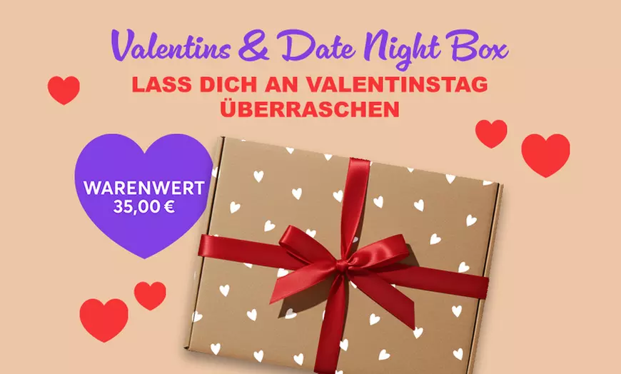 Valentine & Date Night Genussbox – Romantische Leckereien für Zwei