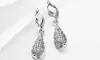 18K Gold Plated Filigree Teardrop Leverback Drop Dangle Earrings