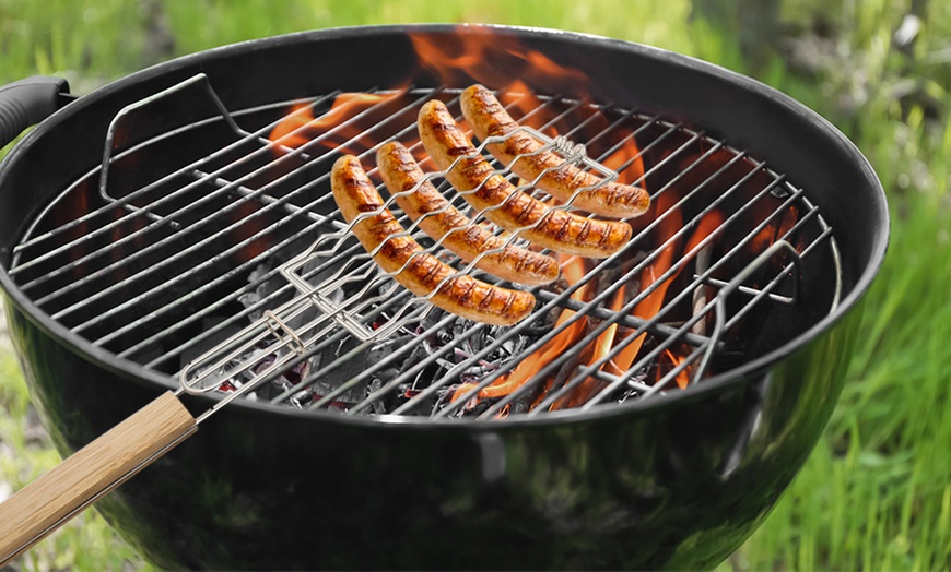 Image 5: BBQ Grill with Wooden Handle